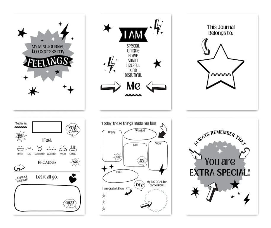 Kids Feelings and Emotions 100 page Journal Printable