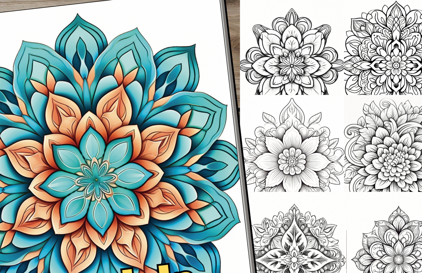 FREE Mandala 41 Page Colouring Print Out